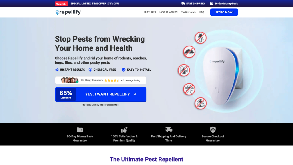 Repellify Funnel | Funnelish